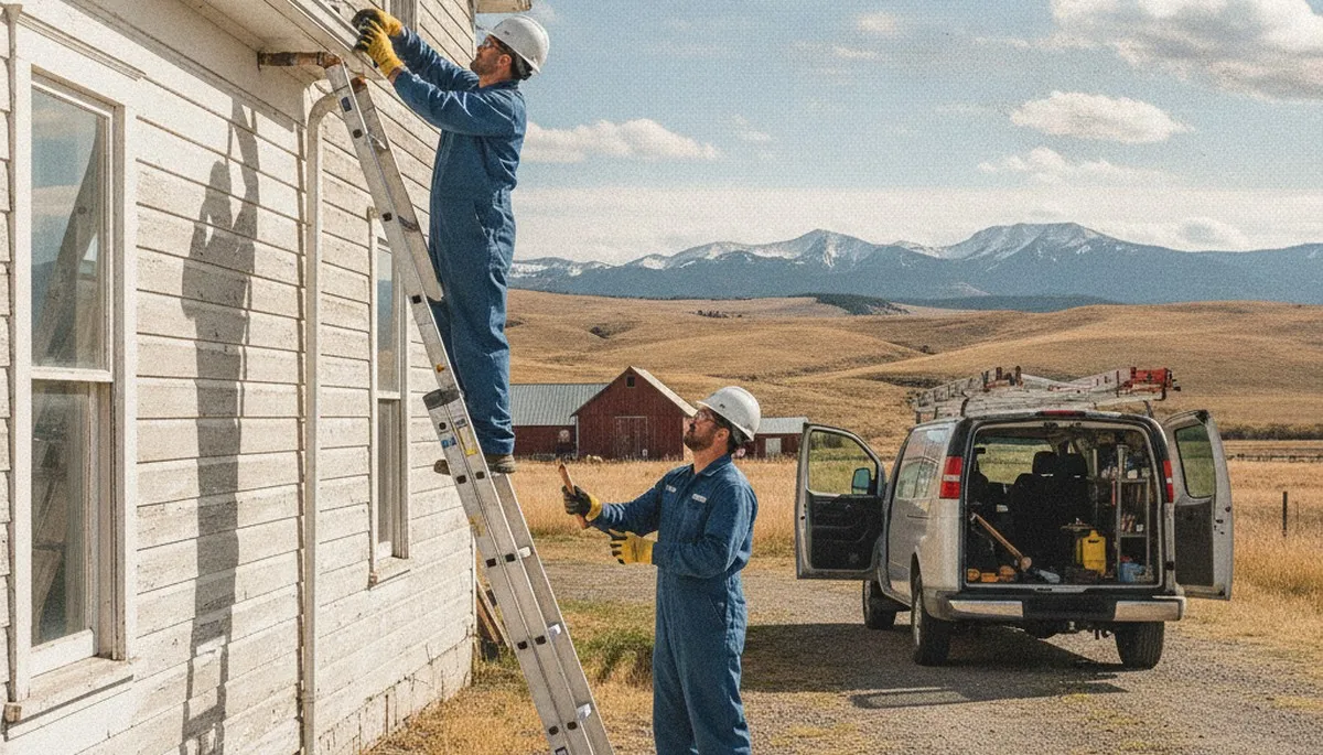 Plumber repairing a leak in Billings, MT for a plumbing repair service