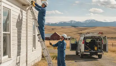 Plumber repairing a leak in Billings, MT for a plumbing repair service