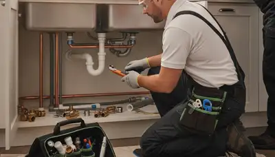 Billings, MT plumber repairing a home pipe for plumbing service