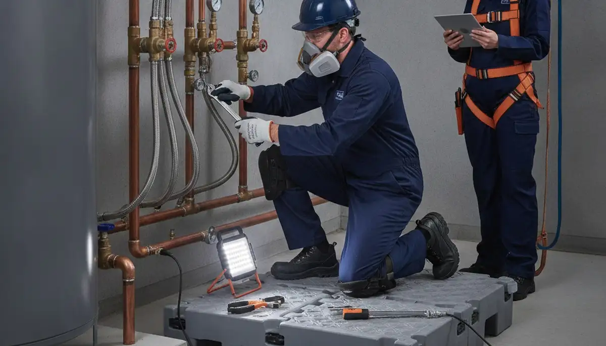 Billings, MT plumber repairing a home pipe, providing plumbing repair service for residential leaks and damage