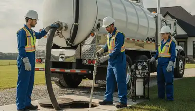 Septic pumping truck servicing Billings, MT homes for reliable plumbing maintenance