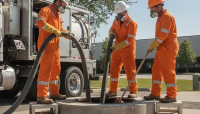 Septic tank cleaning service in Billings, MT for a home plumbing system
