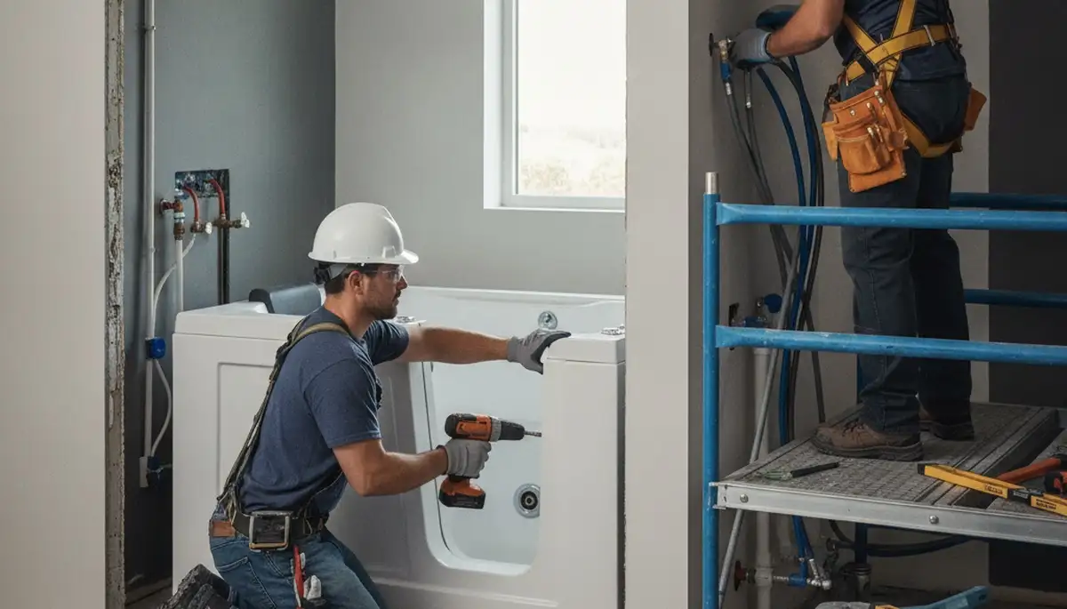 Walk-in tub installation for Billings, MT homes by On Call Plumbers, safe and accessible bathroom upgrade