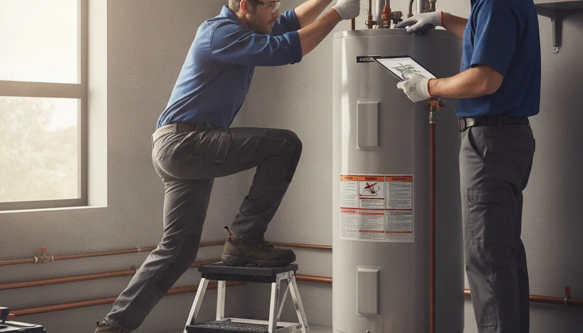 Water heater repair technician serving Billings, MT for residential plumbing service