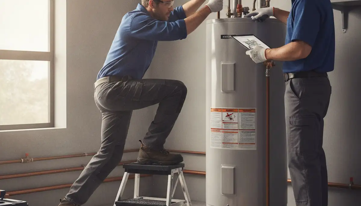 Water heater repair technician serving Billings, MT for residential plumbing service